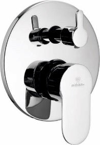 2 INLET SINGLE LEVER DIV. PLATE & NOB ( HIGH FLOW) 45MM (SUITABLE FOR 1054)