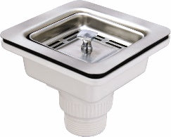 WASTE CUP FOR SINK SS 304 (SQUARE) MATT