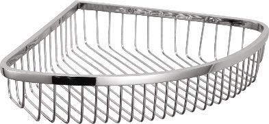 CP BRASS WIRE CORNER BASKET