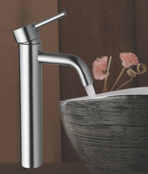 FLORANCE SINGLE LEVER BASIN MIXER TALL BODY 225MM LONG -1