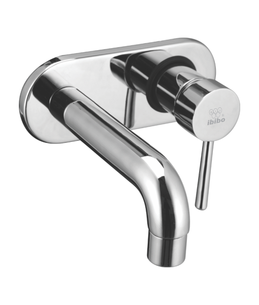 FLORANCE SINGLE LEVER BASIN MIXER WALL MOUNTED EXPOSED PARTS KIT CONSISTING OF OPERATING LEVER WALL FLANGE & SPOT -1