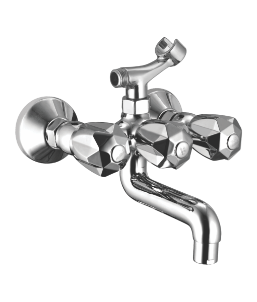 DIAMOND WALL MIXER TELE WITH SHOWER ARR FOAM FLOW -1