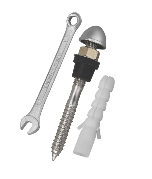 CP RACK BOLT SCREW (PAIR) FOR WALL MOUNTING SEAT 9 WITH SPANNER SHOW CAP FOR IMPORTED SEAT -1