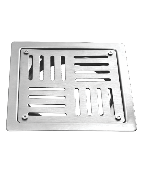 SQUARE DRAINER WITH ROSA SCREW (SS304) -1