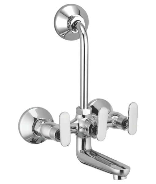 EVA WALL MIXER TEL. WITH BEND F/F-1