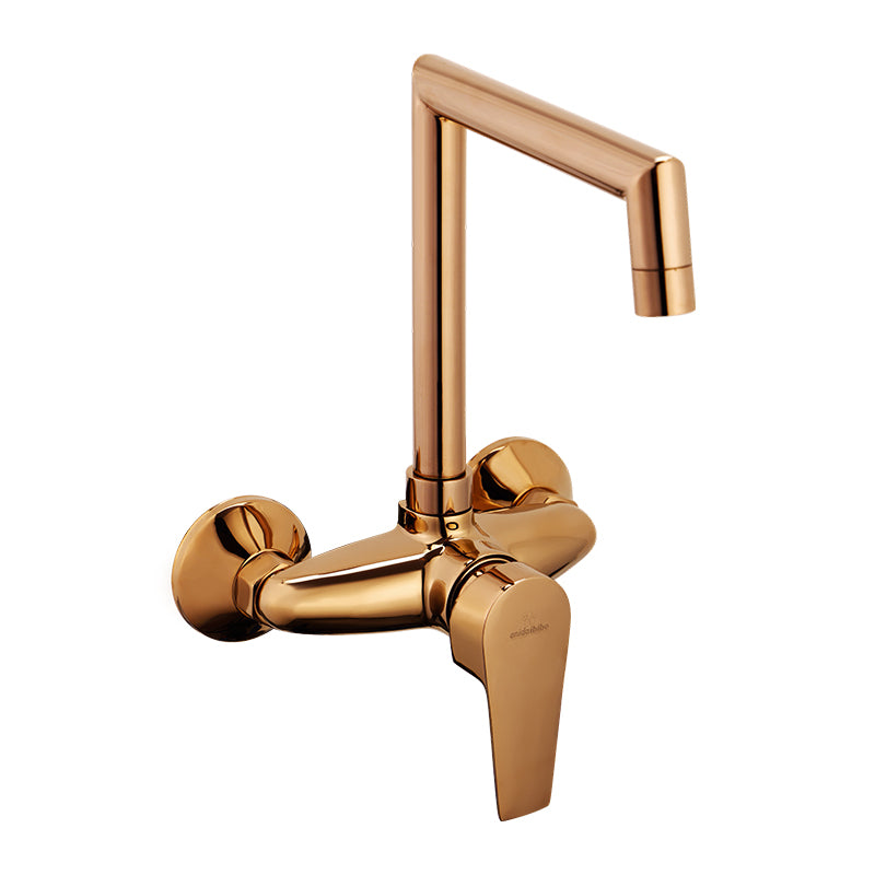 Single Lever Sink Mixer Wall Mounting with Swivel Spout